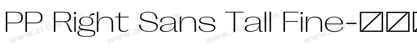 PP Right Sans Tall Fine字体转换